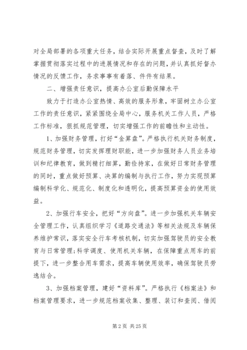 人社局办公室主任工作总结.docx