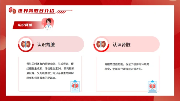 世界肾脏日慢性肾脏病通用PPT模板