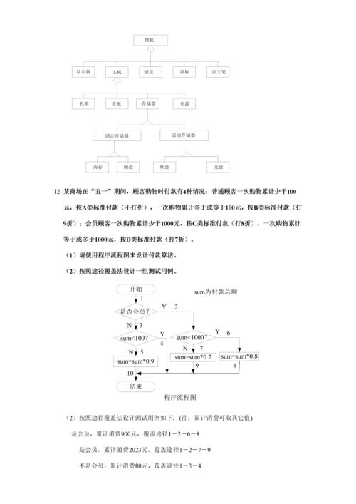 2023年软件工程经典考试例题复习题重点知识点含答案.docx