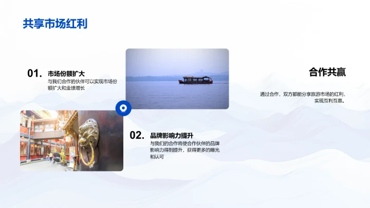 旅游合作策略PPT模板