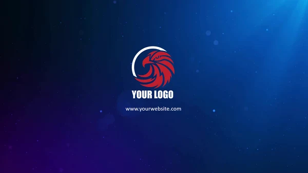 大气粒子碰撞2版入LOGO片头PPT模板