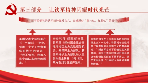 弘扬新四军精神通用PPT模板