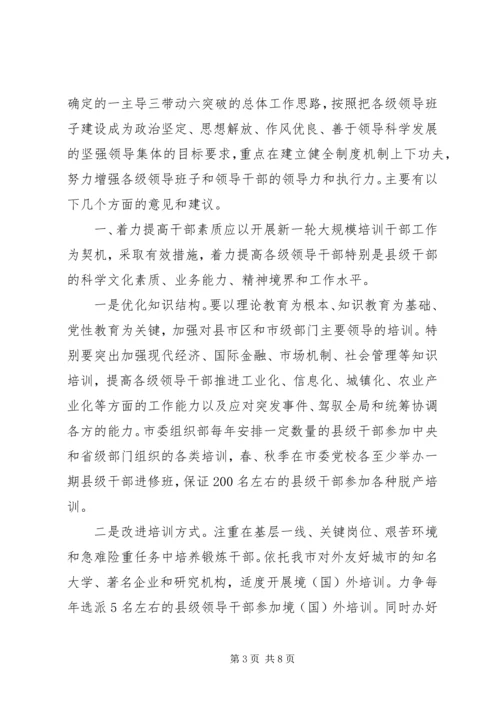 关于加强和改进领导班子思想政治建设问题的调查与思考.docx