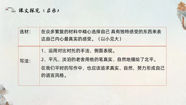 橙色部编版六年级语文下册PPT课件想北平PPT模板宣传PP六年级语文下册课件