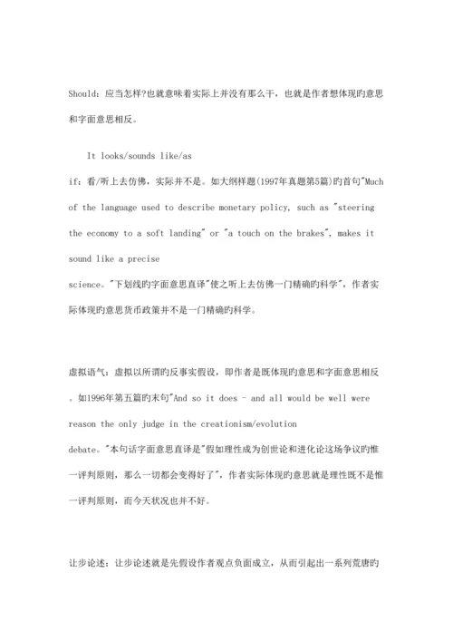 2023年考研英语阅读推理判断题考点总结.docx