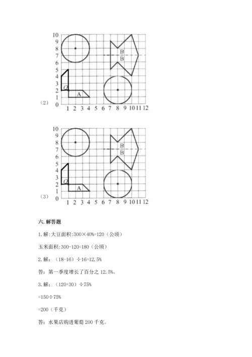 人教版六年级上册数学期末测试卷带答案（完整版）.docx