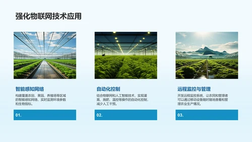 绿色商务风智慧农业项目发展计划书PPT模板