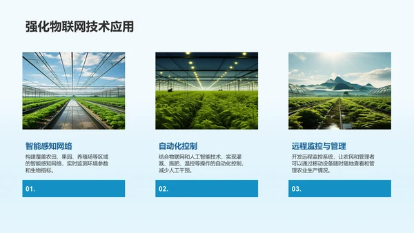绿色商务风智慧农业项目发展计划书PPT模板