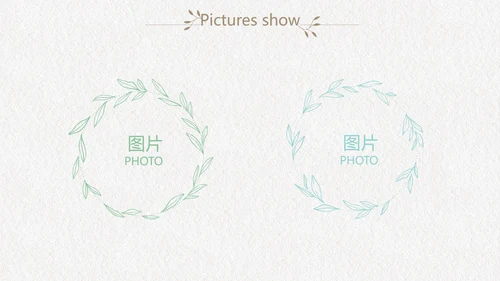 绿色文艺小清新创意极简室内设计动态PPT模板