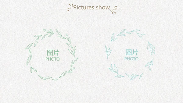 绿色文艺小清新创意极简室内设计动态PPT模板