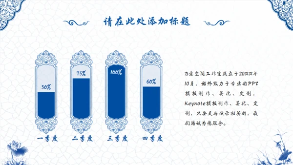 青花瓷中国风通用PPT模版