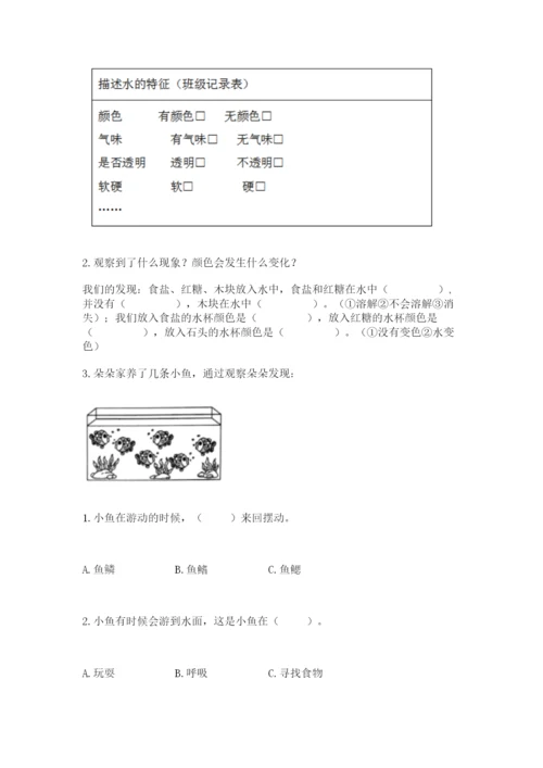 教科版小学科学一年级下册期末测试卷附答案（培优a卷）.docx