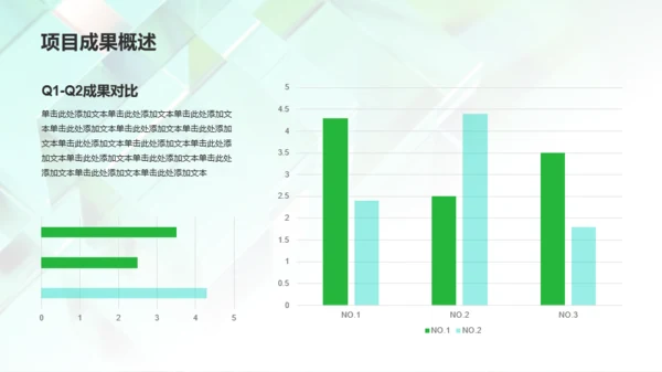 绿色创意年中工作总结PPT
