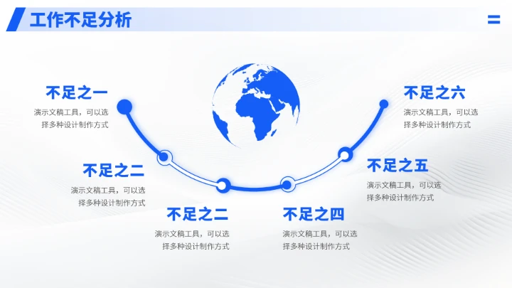 蓝色科技风公司总结汇报述职PPT模板