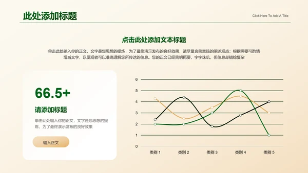 黄绿色渐变清新风总结汇报通用PPT演示模板