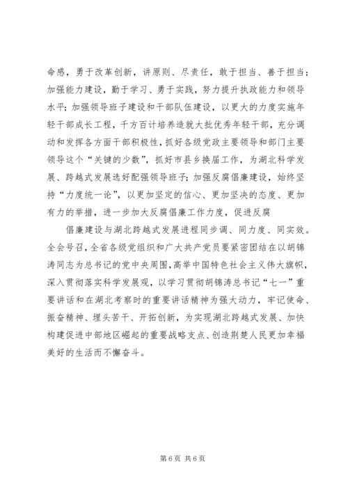 学习领会省委十届六次全会精神 (3).docx