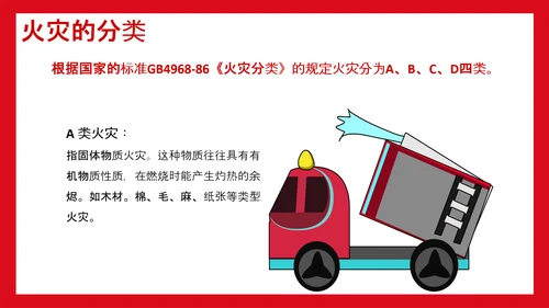可爱卡通火灾消防灭火安全宣传PPT课件