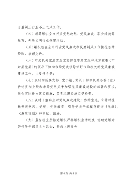 市烟草专卖局党组关于建立党风廉政建设责任制的实施意见 (3).docx