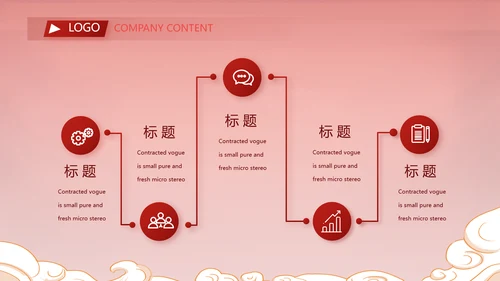 红色中国风年货节促销活动宣传PPT动态模板
