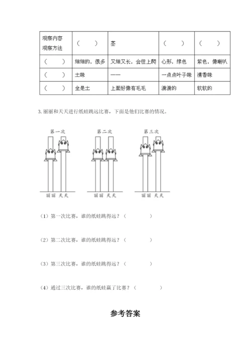 教科版一年级上册科学期末测试卷1套.docx