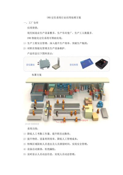 UWB定位系统行业应用解决专项方案最新版.docx