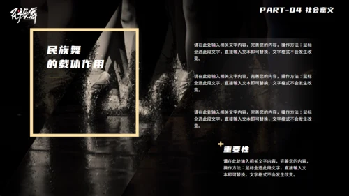 民族舞天鹅湖优雅的芭蕾舞通用PPT模板