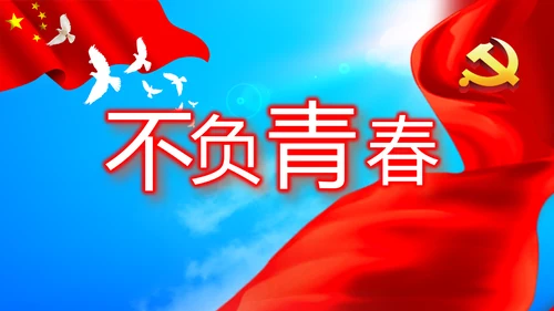 不忘初心青春向党建功新时代党政通用PPT动态模板