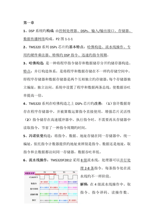 DSP原理与应用技术考试知识点总结太原理工大学葬仪落任影汐整理.docx