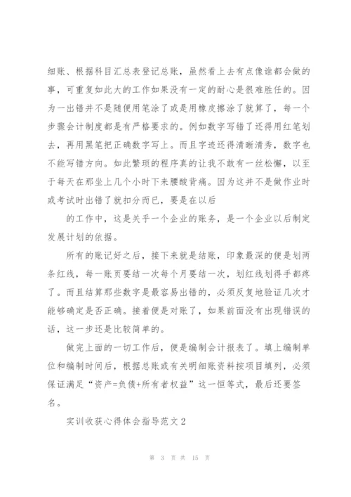 实训收获心得体会指导范文2021.docx