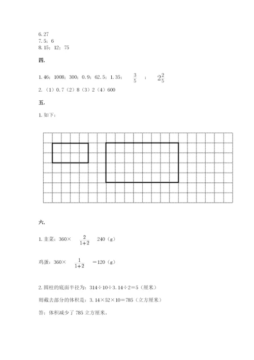 河南省【小升初】2023年小升初数学试卷精品（预热题）.docx