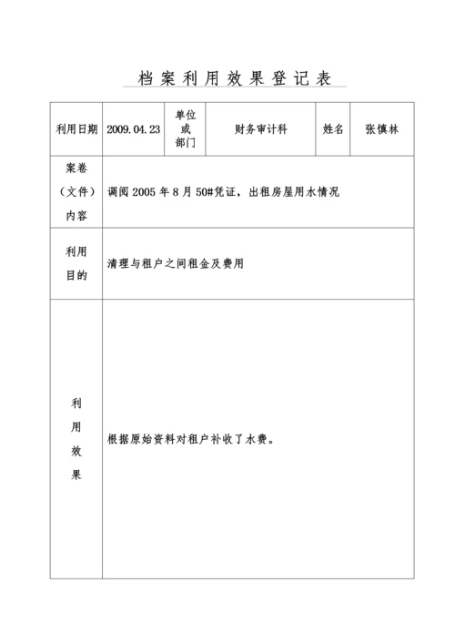 档案利用效果登记表.docx