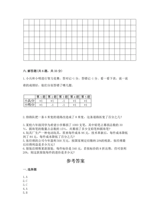 六年级下册数学《期末测试卷》精品（全优）.docx