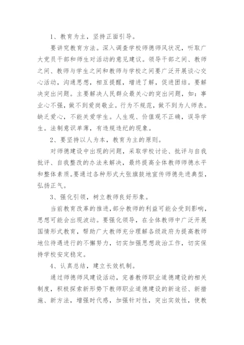 师德师风专项整治活动方案.docx
