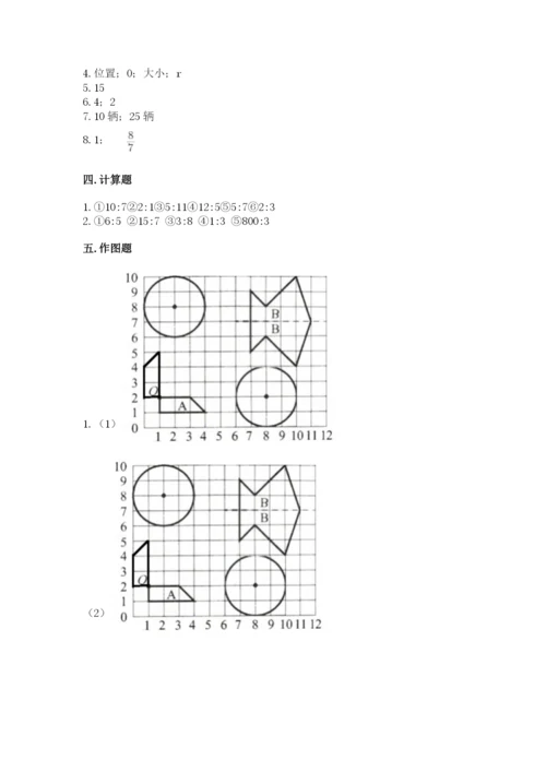 六年级上册数学期末测试卷附答案（夺分金卷）.docx