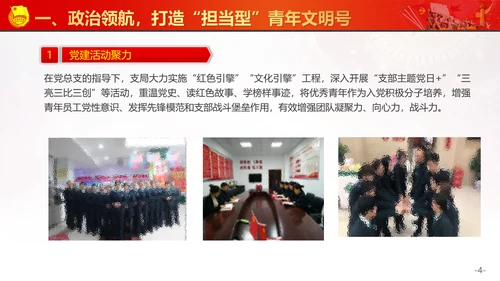 创建青年文明号活动交流PPT模板