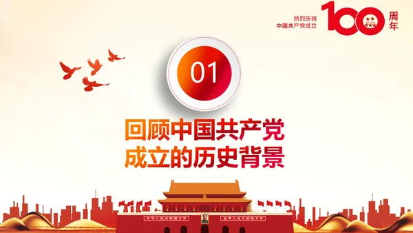 学习中国共产党成立100周年大会讲话PPT