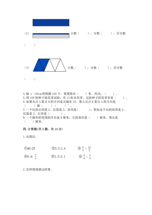 人教版六年级上册数学期末测试卷附答案【综合题】.docx