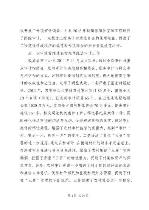 县审计局工作报告 (3).docx