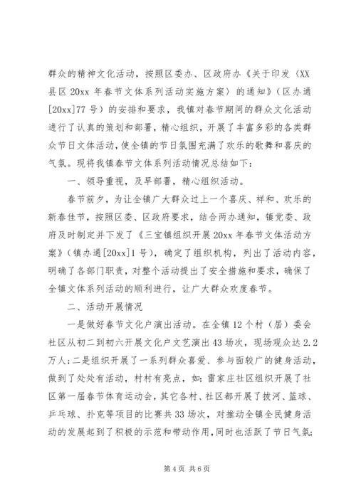 乡镇春节文化活动总结.docx