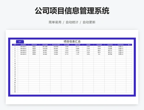 公司项目信息管理系统