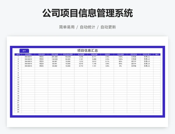 公司项目信息管理系统