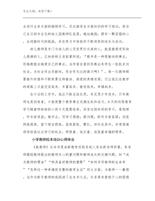 小学教师校本培训心得体会优选范文5篇.docx