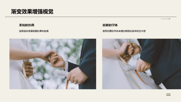 绿色婚礼精彩瞬间定格相册展示PPT模板