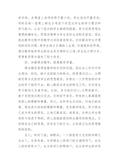 初中政治教学经验总结5篇.docx