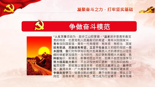 新时代青年庆祝青年团成立100周年大会PPT