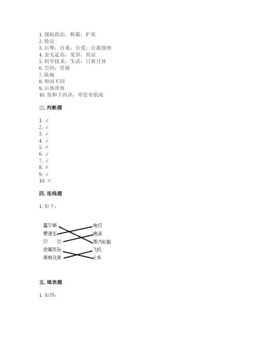 部编版六年级下册道德与法治期末测试卷【名师系列】.docx