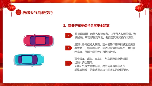 红色喜庆大气切换式春节交通安全平安春运PPT