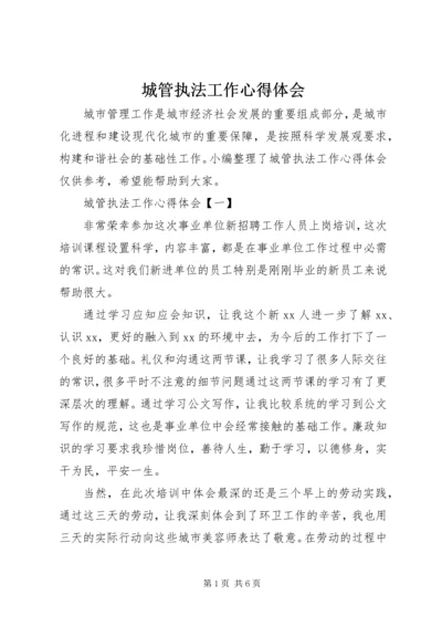 城管执法工作心得体会 (2).docx