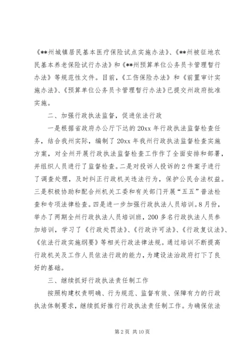 法制办工作总结和年度工作计划.docx