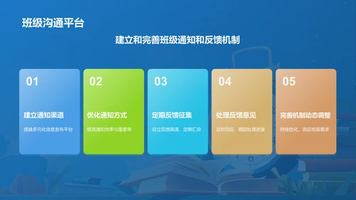 蓝色手绘风班委竞选自我介绍PPT模板
